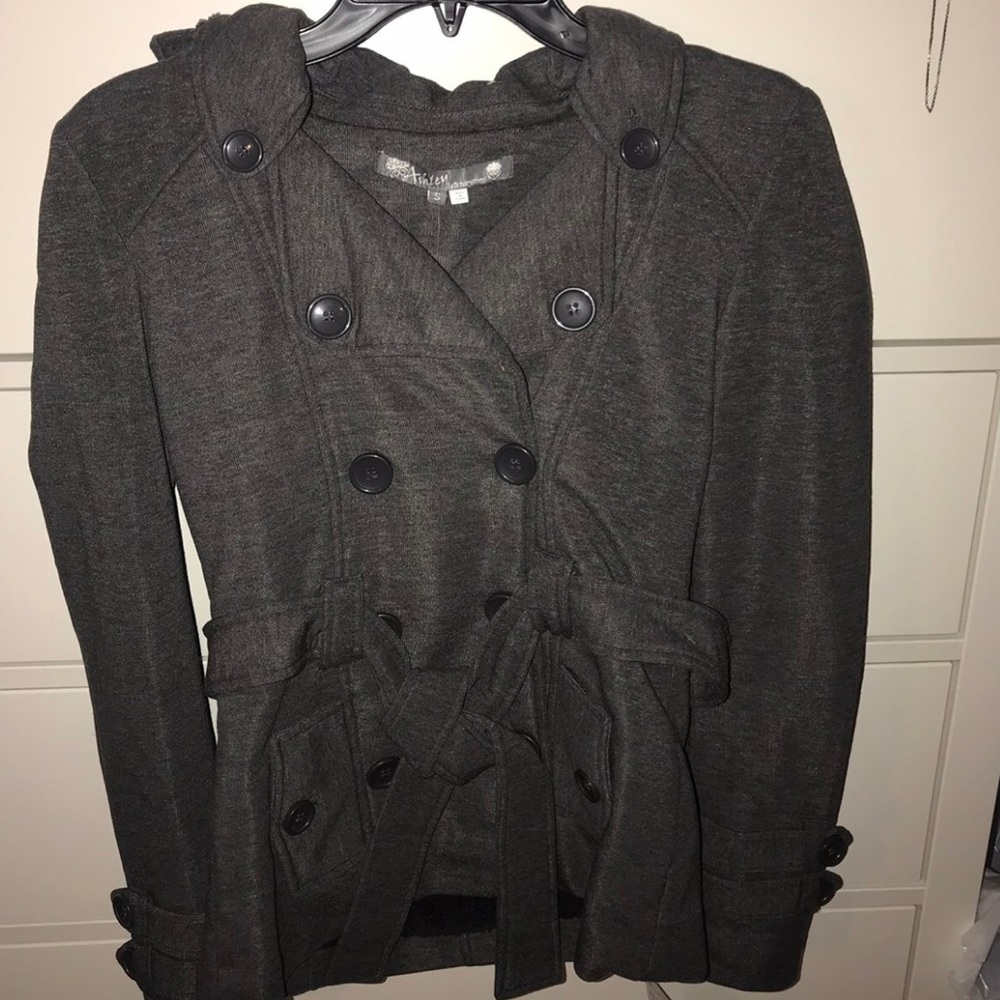 SOFT GREY TRENCH COAT